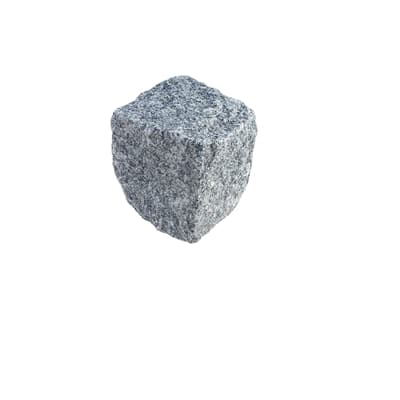 Granit Chaussesten Flækker håndhugget granit Lysgrå Kina 9x9x8/10cm G603 stk