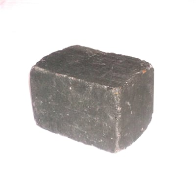 HERREGÅRDSBLOKKE slået kant sort/antrazit 14x14x21 cm