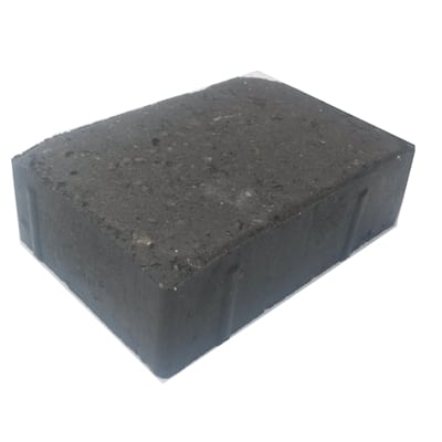 HERREGÅRDSSTEN presset kant sort/antrazit 14x21x6 cm