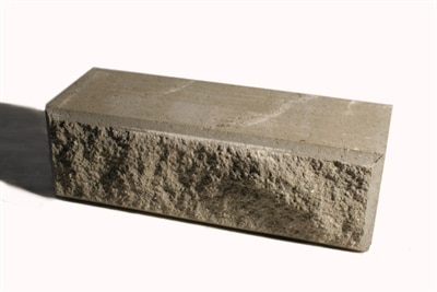 ROMERBLOK klippet og glat kant grå endestk. 40x20x16 cm