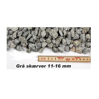 Granitskærver grå 11-16mm 0,5m3