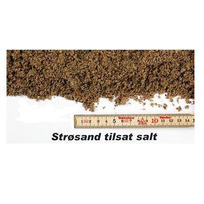 Strøsand tilsat salt 0,5 m3