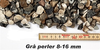 Perler grå 8-16 mm – 1000 kg bigbag
