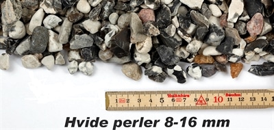 Perler hvid 8-16 mm – 1000 kg bigbag