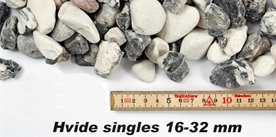 Pyntesten singles hvid 16-32 mm – 1000 kg bigbag