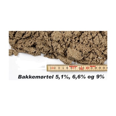 Bakkemørtel 6,60%  KC 50/50/700 Pose á 15l., 42 ps. pr. pl.