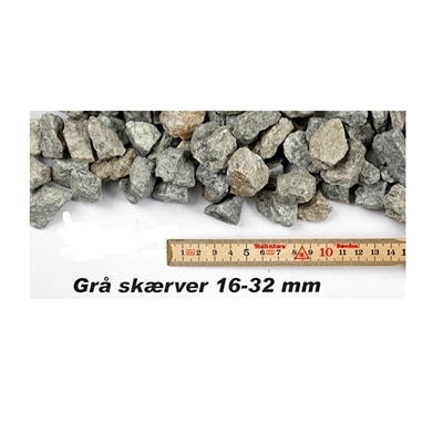 Granitskærver grå 16-32 mm 0,5m3