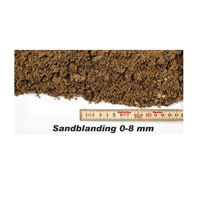 Sandbl./støbemix 0-8mm 0,5m3