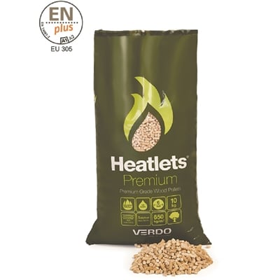 Heatlets Premium Træpiller 6 mm – 90 sække á 10 kg.