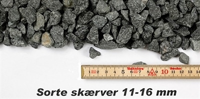 Granitskærver sort 11/16 – 1000 kg bigbag