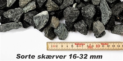 Granitskærver sort 16/32 – 1000 kg bigbag
