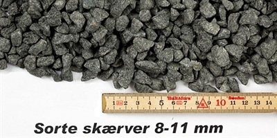 Granitskærver sort 8/11 – 1000 kg bigbag